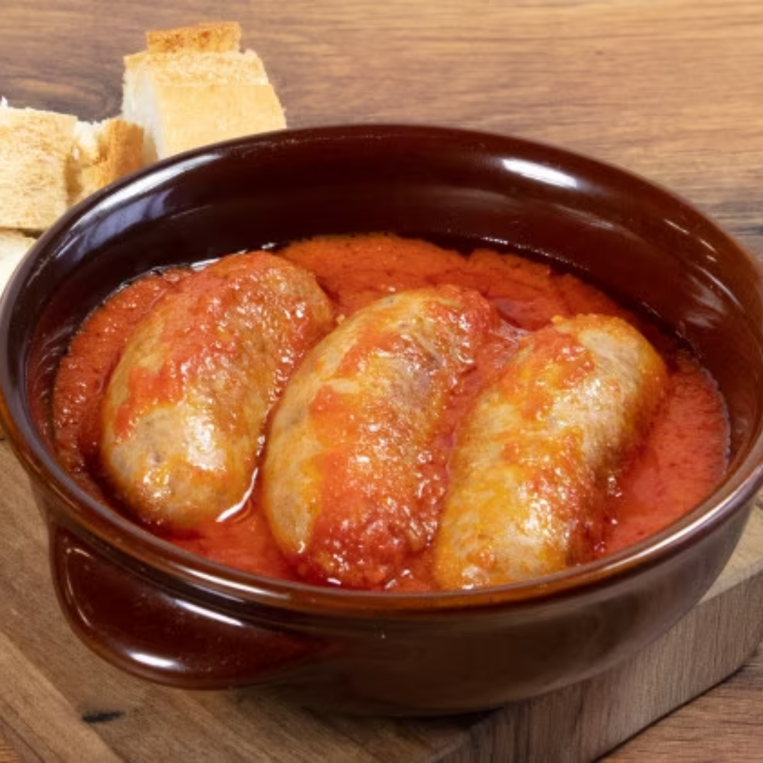 Salsiccia Verzino in vellutata di pomodoro